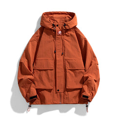 Outdoor Windproof Waterproof Loose Hooded Work Jacket Style