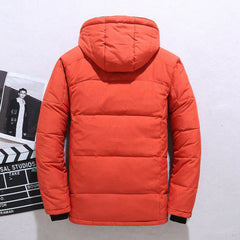 Outdoor Windproof Hooded Jacket Warm Sports Coat With Pockets