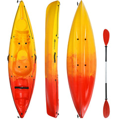Single Sit On Top Kayak with Detachable Aluminum Paddle