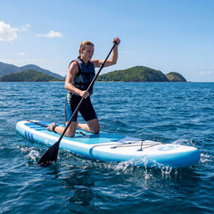 11' Wide Inflatable Stand Up Paddle Board with Backpack for All Skill Levels