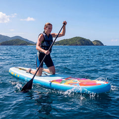 11' Wide Inflatable Stand Up Paddle Board with Backpack for All Skill Levels