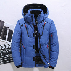 Outdoor Windproof Hooded Jacket Warm Sports Coat With Pockets