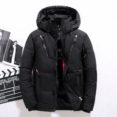 Outdoor Windproof Hooded Jacket Warm Sports Coat With Pockets