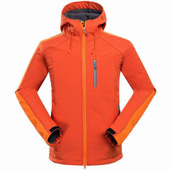 Men Outdoor Mountaineering Camping Windproof Soft Shell Jacket