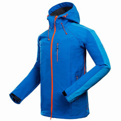 Men Outdoor Mountaineering Camping Windproof Soft Shell Jacket