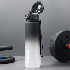 BPA-Free Sport Water Bottle with Time Marker