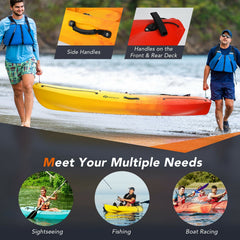 Single Sit On Top Kayak with Detachable Aluminum Paddle