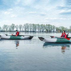 Sit On Top Fishing Kayak Boat with Rod Holders Paddle