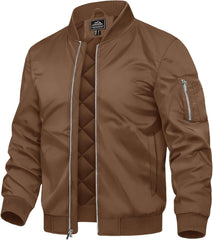 7DAY'S Men's Bomber Jackets Thermal Quilted Jacket Water Resistant Warm Winter Coats