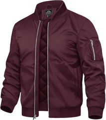 7DAY'S Men's Bomber Jackets Thermal Quilted Jacket Water Resistant Warm Winter Coats