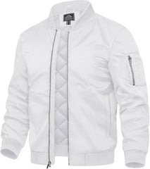 7DAY'S Men's Bomber Jackets Thermal Quilted Jacket Water Resistant Warm Winter Coats
