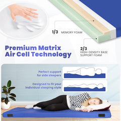 Matrix Air Cell Memory Foam Camping Mattress Pad