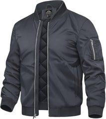 7DAY'S Men's Bomber Jackets Thermal Quilted Jacket Water Resistant Warm Winter Coats