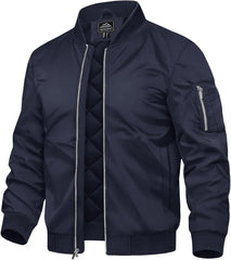 7DAY'S Men's Bomber Jackets Thermal Quilted Jacket Water Resistant Warm Winter Coats