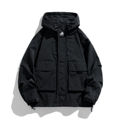 Outdoor Windproof Waterproof Loose Hooded Work Jacket Style