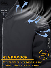 7DAY'S Men's Bomber Jackets Thermal Quilted Jacket Water Resistant Warm Winter Coats