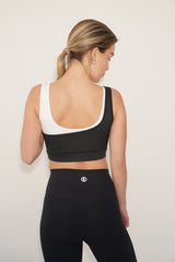 I Am Evolving Colorblock Quick Dry Butter Black Bra