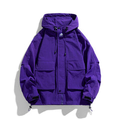 Outdoor Windproof Waterproof Loose Hooded Work Jacket Style