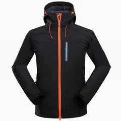 Men Outdoor Mountaineering Camping Windproof Soft Shell Jacket