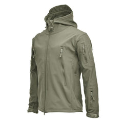 Men Camouflage Waterproof Winter Tactical Hooded Windbreaker Jacket