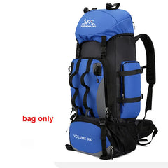 90L Waterproof Hiking Camping Backpack Large Capacity Travel Rucksack