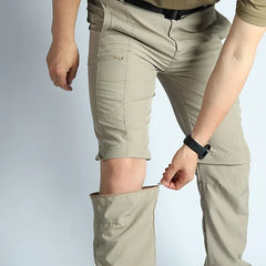 Men’s Hiking Pants Convertible Lightweight Waterproof Quick Dry Outdoor Detachable