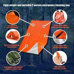Portable Waterproof Emergency Survival Sleeping Bag Thermal Gear