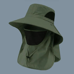 Summer Sun Hat with Neck Flap | UV Protection Outdoor Cap for Hiking Fishing