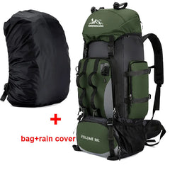 90L Waterproof Hiking Camping Backpack Large Capacity Travel Rucksack