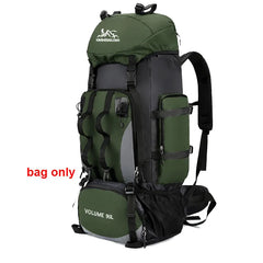 90L Waterproof Hiking Camping Backpack Large Capacity Travel Rucksack