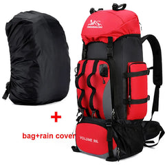 90L Waterproof Hiking Camping Backpack Large Capacity Travel Rucksack