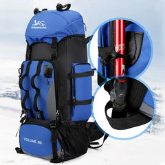 90L Waterproof Hiking Camping Backpack Large Capacity Travel Rucksack
