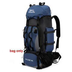 90L Waterproof Hiking Camping Backpack Large Capacity Travel Rucksack