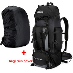90L Waterproof Hiking Camping Backpack Large Capacity Travel Rucksack