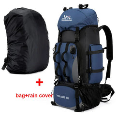 90L Waterproof Hiking Camping Backpack Large Capacity Travel Rucksack