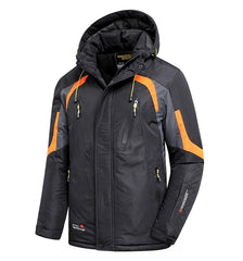 Men's Blue Winter Outdoor Ski Jacket Waterproof Warm Coat