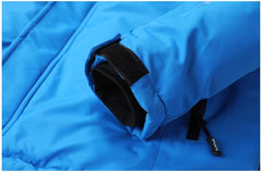 Men's Blue Winter Outdoor Ski Jacket Waterproof Warm Coat