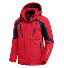Men's Blue Winter Outdoor Ski Jacket Waterproof Warm Coat
