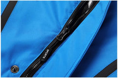 Men's Blue Winter Outdoor Ski Jacket Waterproof Warm Coat