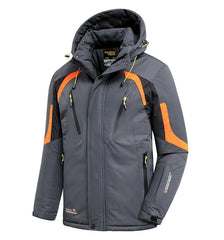 Men's Blue Winter Outdoor Ski Jacket Waterproof Warm Coat