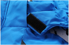 Men's Blue Winter Outdoor Ski Jacket Waterproof Warm Coat