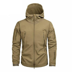 Men Green Camouflage Lightweight Waterproof Tactical Windbreaker Jacket