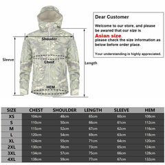 Men Green Camouflage Lightweight Waterproof Tactical Windbreaker Jacket