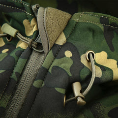 Men Green Camouflage Lightweight Waterproof Tactical Windbreaker Jacket