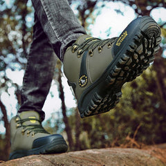 Men's Waterproof Winter Hiking Combat Boots