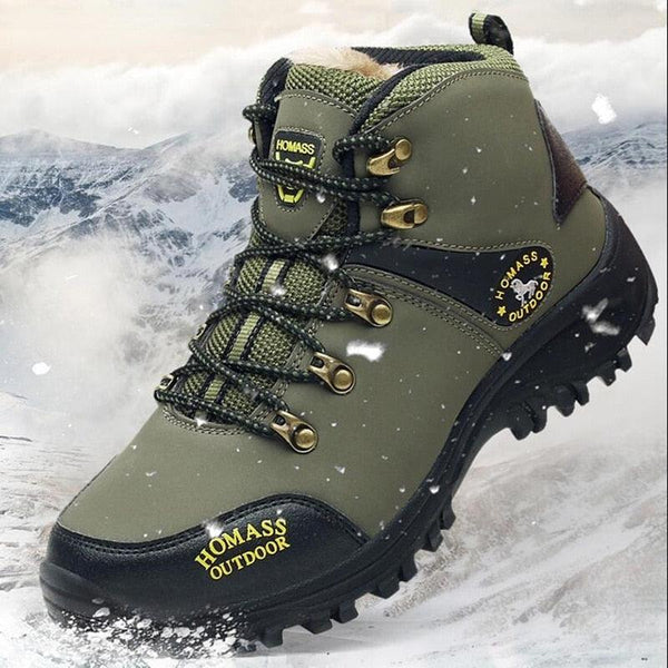 Men's Waterproof Winter Hiking Combat Boots