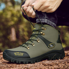 Men's Waterproof Winter Hiking Combat Boots
