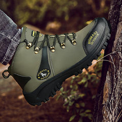 Men's Waterproof Winter Hiking Combat Boots