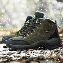 Men's Winter Warm Snow Hiking Boots Non Slip Outdoor Shoes