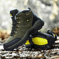 Men's Winter Warm Snow Hiking Boots Non Slip Outdoor Shoes